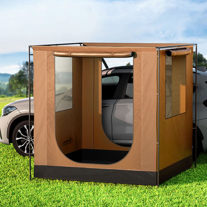 Weisshorn Camping Tent SUV Car Side Awning 2x2m Canopy Outdoor Portable 4WD.
