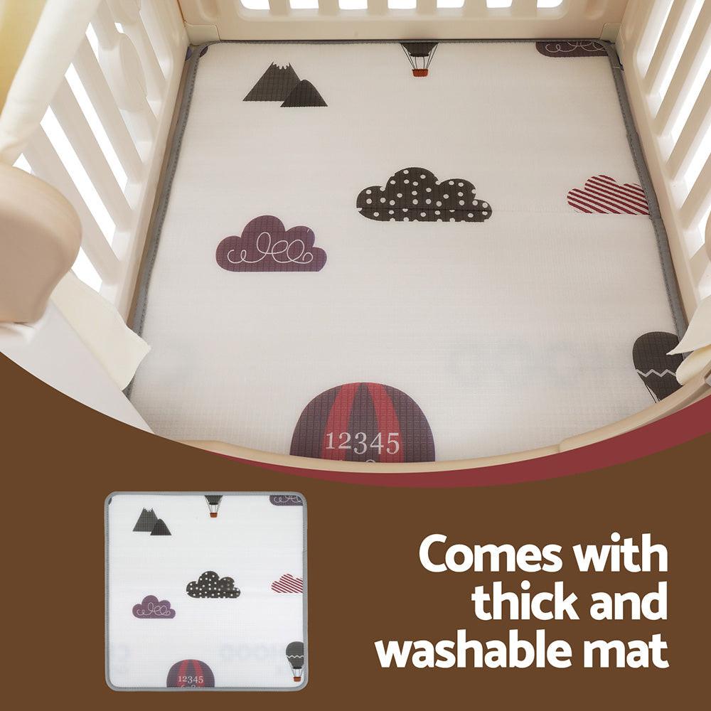 Keezi Kids Play Tent Playhouse Castle with Floor Mat 85CMX113CM.