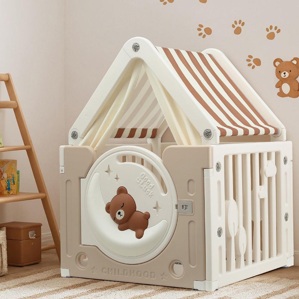 Keezi Kids Play Tent Playhouse Castle with Floor Mat 85CMX113CM.