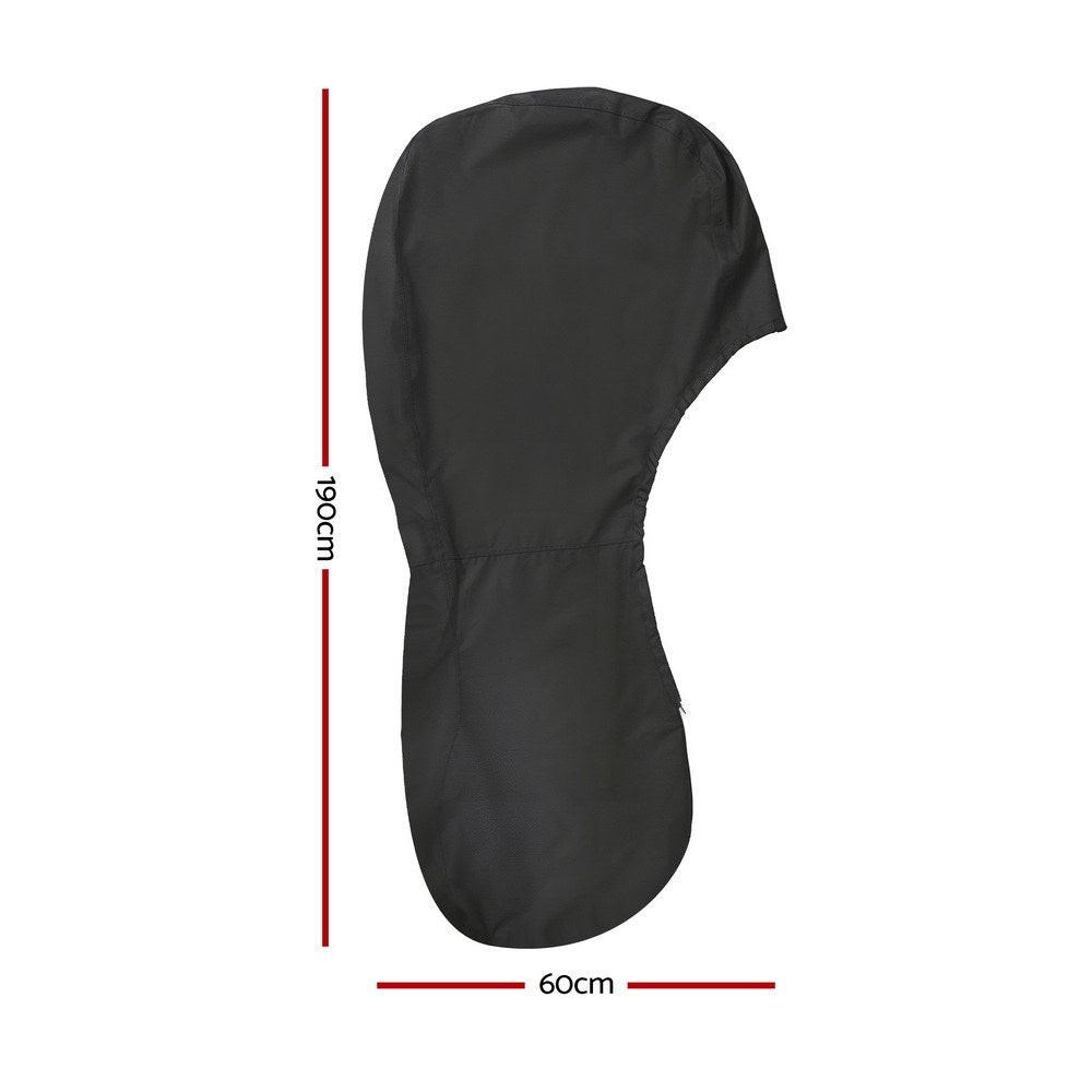 Seamanship Full Outboard Boat Motor Engine Cover Dust Rain Protection 100hp -150hp 600D Black.