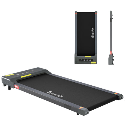 Everfit Treadmill Electric Walking Pad Under Desk Home Gym Fitness 400mm Grey.
