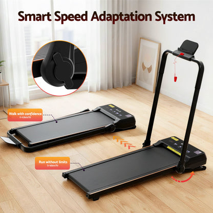Everfit 3 in 1 Walking Pad Treadmill 20% Auto Incline Under Desk Foldable Treadmills for Home With 40cm Wide Belt.