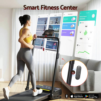 Everfit 3 in 1 Walking Pad Treadmill 20% Auto Incline Under Desk Foldable Treadmills for Home With 40cm Wide Belt.