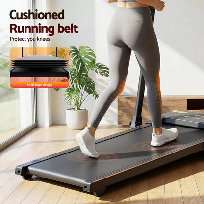 Everfit 3 in 1 Walking Pad Treadmill 20% Auto Incline Under Desk Foldable Treadmills for Home With 40cm Wide Belt.
