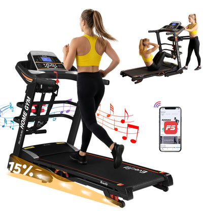 Everfit Treadmill Electric Home Gym Fitness Exercise Machine w/ Massager 480mm.