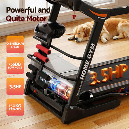 Everfit Treadmill Electric Home Gym Fitness Exercise Machine w/ Massager 480mm.