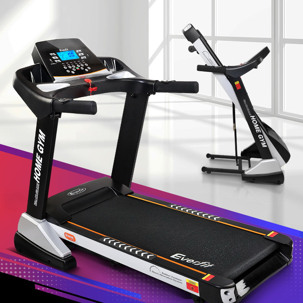 Everfit Treadmill Electric Auto Incline Spring Home Gym Fitness Exercise 480mm.