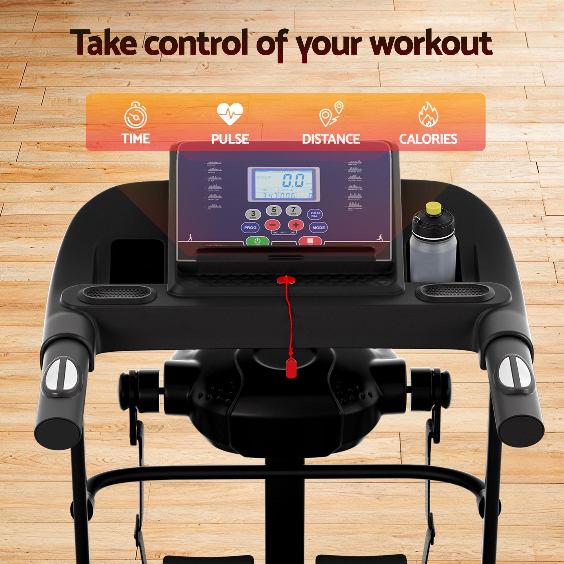 Everfit Treadmill Electric Home Gym Fitness Exercise Machine w/ Massager 400mm.