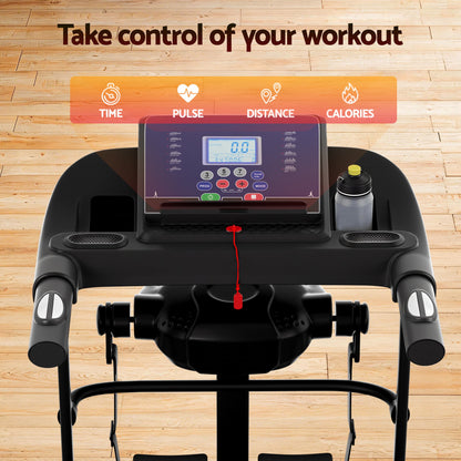 Everfit Treadmill Electric Home Gym Fitness Exercise Machine w/ Massager 400mm.