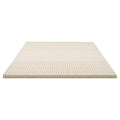 Giselle Bedding Latex Mattress Topper, 5cm Thick Cooling Bed Pad for Side Sleepers Pain Relief, 7 Zone Foldable Mat with Washable Cover for Guest Room Bedroom King.