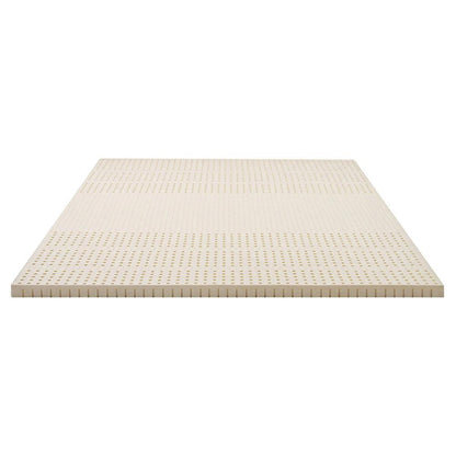 Giselle Bedding Latex Mattress Topper, 5cm Thick Cooling Bed Pad for Side Sleepers Pain Relief, 7 Zone Foldable Mat with Washable Cover for Guest Room Bedroom King.