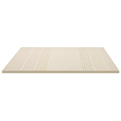 Giselle Bedding Latex Mattress Topper, 5cm Thick Cooling Bed Pad for Side Sleepers Pain Relief, 7 Zone Foldable Mat with Washable Cover for Guest Room Bedroom King.