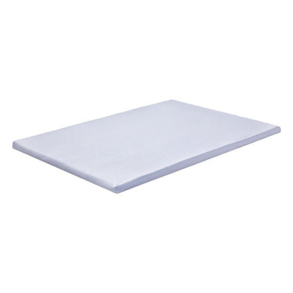 Giselle Bedding Natural Latex Mattress Topper, 7-Zone Pressure Relief Bed Pad for Back Pain, Ice Silk Cooling Cover for Hot Sleepers, 5cm Firm Support, Queen