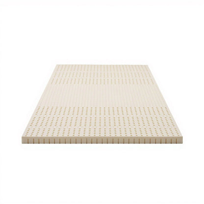 Giselle Bedding Latex Mattress Topper, 5cm Thick Cooling Bed Pad for Side Sleepers Pain Relief, 7 Zone Foldable Mat with Washable Cover for Guest Room Bedroom Single