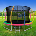Everfit 10FT Trampoline for Kids w/ Ladder Enclosure Safety Net Rebounder Colors.
