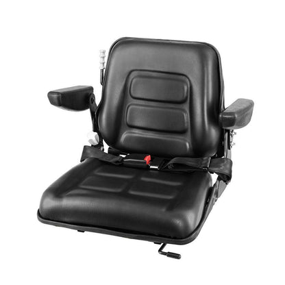 Giantz Tractor Seat Forklift Excavator Universal Suspension Armrest Truck Chair.