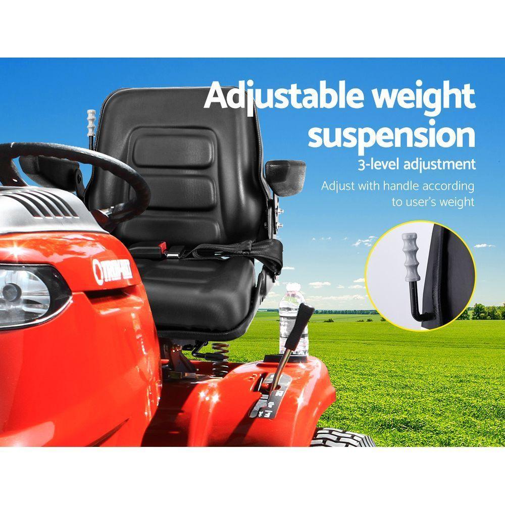 Giantz Tractor Seat Forklift Excavator Universal Suspension Armrest Truck Chair.