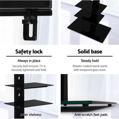 Artiss TV Stand Mount Bracket for 32"-70" LED LCD 3 Tiers Storage Floor Shelf.