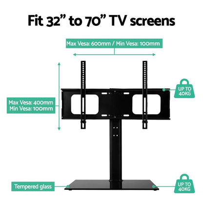 Artiss TV Stand Mount Bracket for 32"-70" LED LCD Swivel Tabletop Desktop Plasma.