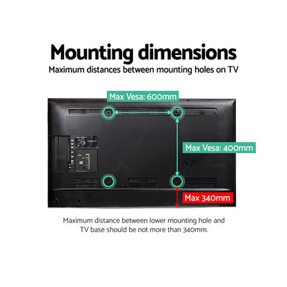 Artiss TV Stand Mount Bracket for 32"-70" LED LCD Swivel Tabletop Desktop Plasma.