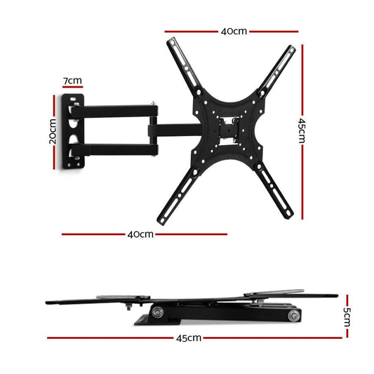 Artiss TV Wall Mount Bracket for 24"-50" LED LCD TVs Full Motion Strong Arms.