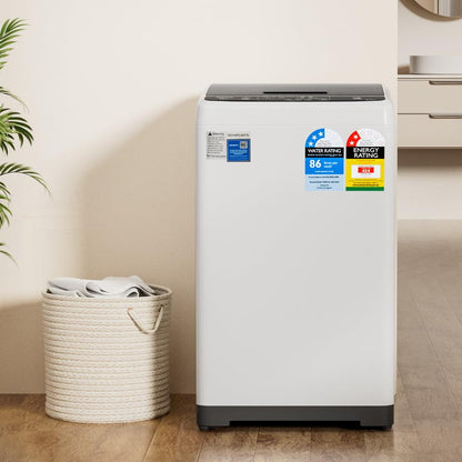 Devanti 6kg Top Load Washing Machine White.
