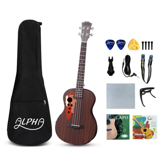 Alpha Ukulele 30 Inch with EQ 18 Frets.