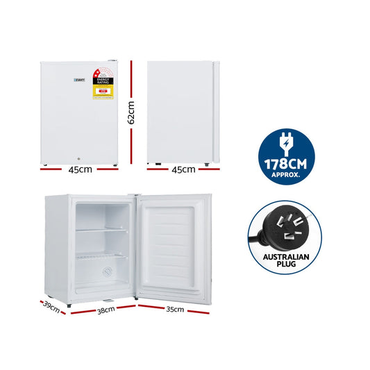 Devanti 42L Upright Freezer Fridge White.