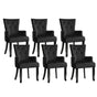 6x Artiss Dining Chairs Velvet French Provincial Armchair Black