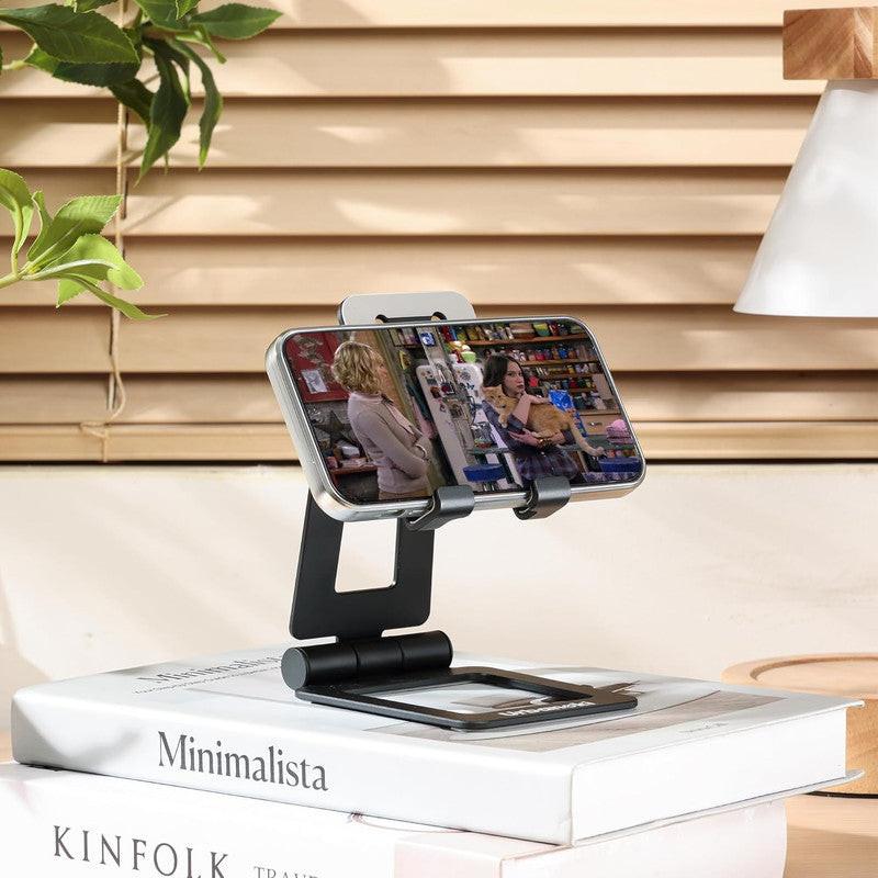 Urbanoki Portable Phone Tablet Stand Dual Folding Desk Travel Cradle Dock.