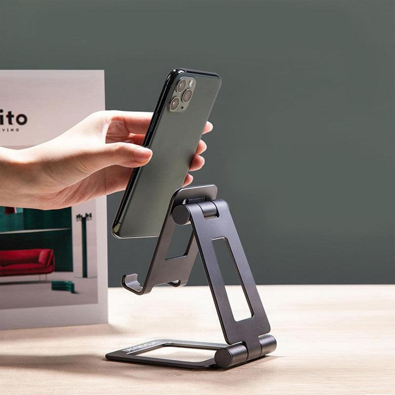 Urbanoki Portable Phone Tablet Stand Dual Folding Desk Travel Cradle Dock.