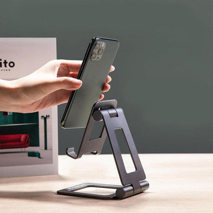 Urbanoki Portable Phone Tablet Stand Dual Folding Desk Travel Cradle Dock.
