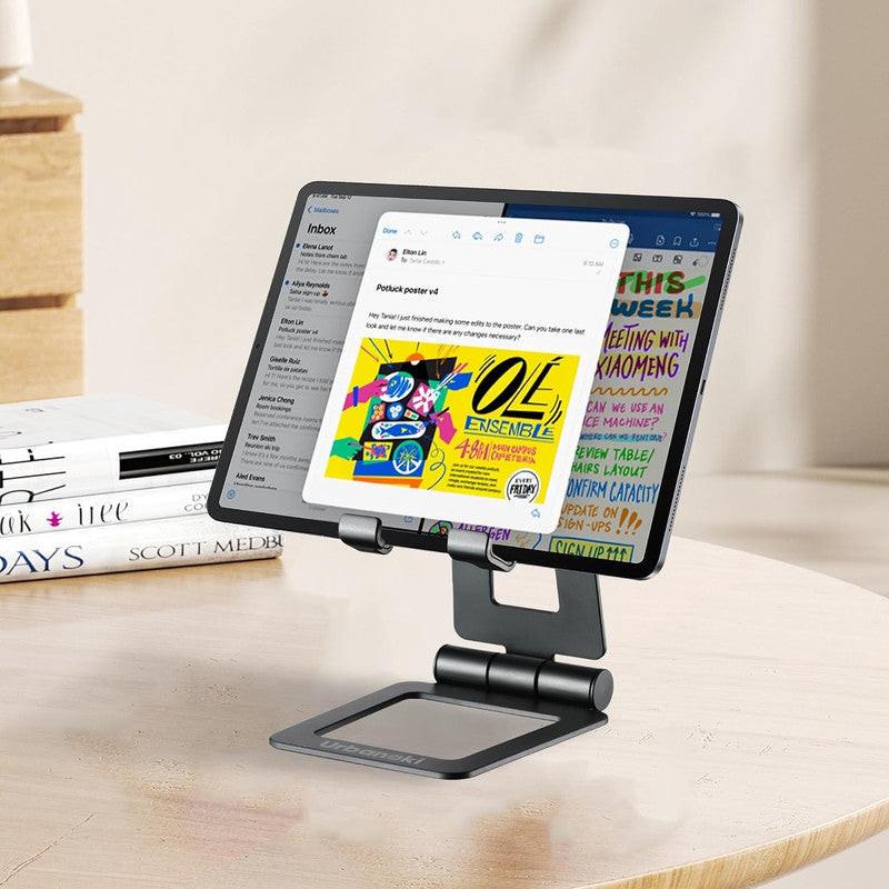 Urbanoki Portable Phone Tablet Stand Dual Folding Desk Travel Cradle Dock.