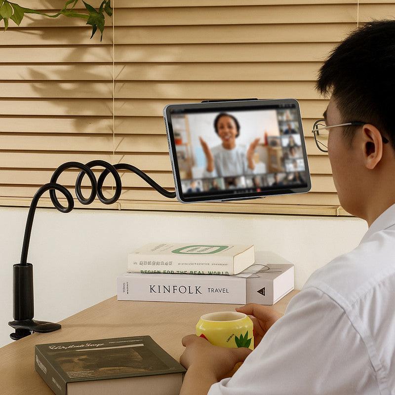 Urbanoki Gooseneck Phone Holder Flexible Clamp Mount for Bed Desk.