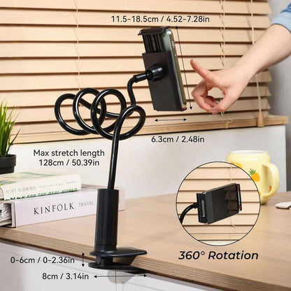 Urbanoki Gooseneck Phone Holder Flexible Clamp Mount for Bed Desk.