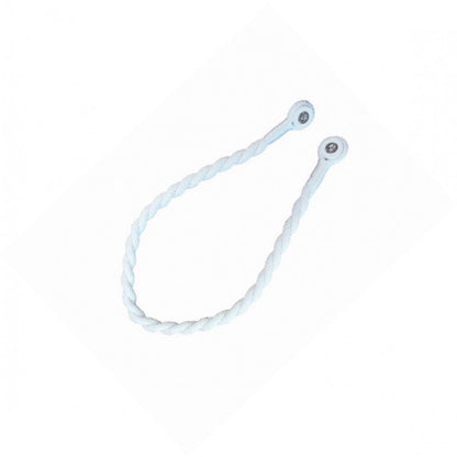 Magnetic weaved rope tieback White