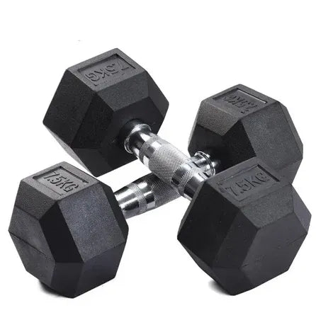 11 Pairs Hex Dumbbells PLUS Dumbbell Rack (385 kg | 5kg-30kg | 1.3m 3-tier Rack)