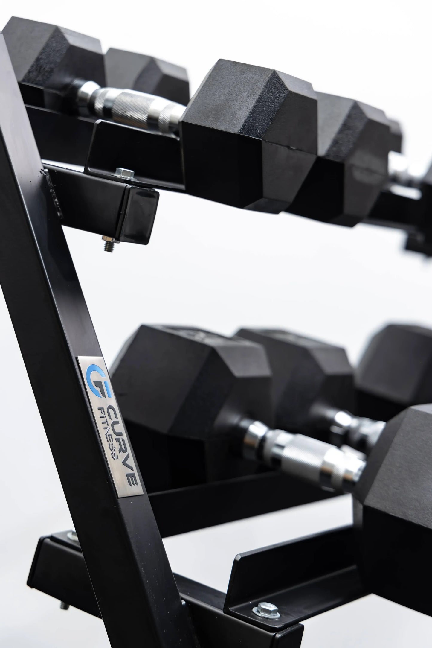 5 Pairs Hex Dumbbells PLUS Dumbbell Rack (150 kg | 5kg-25kg | 1.1m 3-tier Rack)