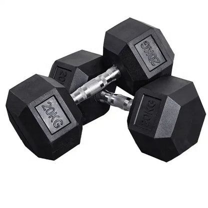5 Pairs Hex Dumbbells PLUS Dumbbell Rack (150 kg | 5kg-25kg | 1.1m 3-tier Rack)