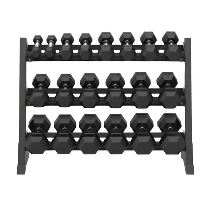 7 Pairs Hex Dumbbells PLUS Dumbbell Rack (280 kg | 5kg-35kg | 1.1m 3-tier Rack)