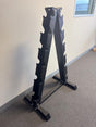 Curve Fitness 6 Tier A-Frame Dumbbell Rack.