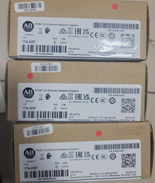New Original Sealed Allen-Bradley POINT I/O Ethernet Network Adaptor 1734-AENT.