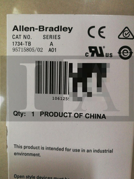1734-TB | Allen Bradley | Pt I/O Card Base Removable Screw, Opened, Ser A.