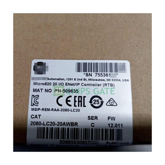 NEW Factory Sealed 2080-LC20-20QWB Micro820 20 I/O ENet/IP Controller.