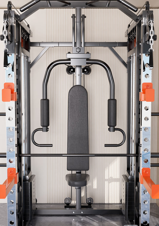 130kgs pin loaded SmartFit M1 Ultra Leg Press and Chest Fly Multi Functional Training Smith Machine Home Gym