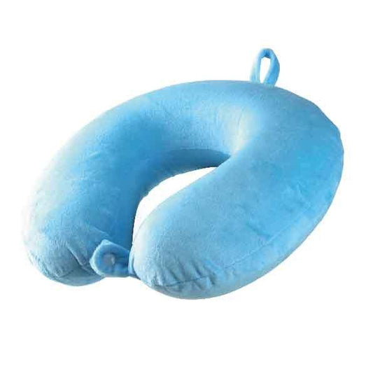 Laser Memory Foam Neck Pillow Blue.