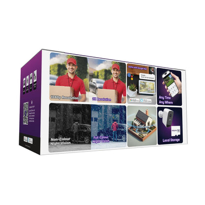 Connect SmartHome Wireless 2K Outdoor Camera 4 Pack.