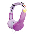 Laser Kids Wired Headphones with Charms Pink