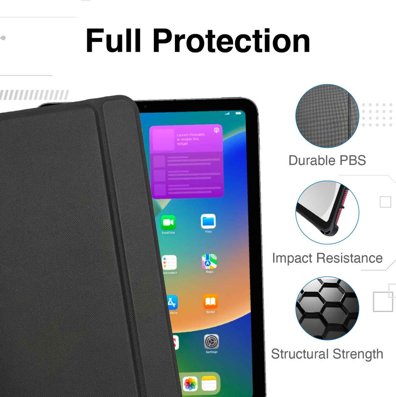 Laser iPad 10.9-inch Wireless Keyboard Case Black