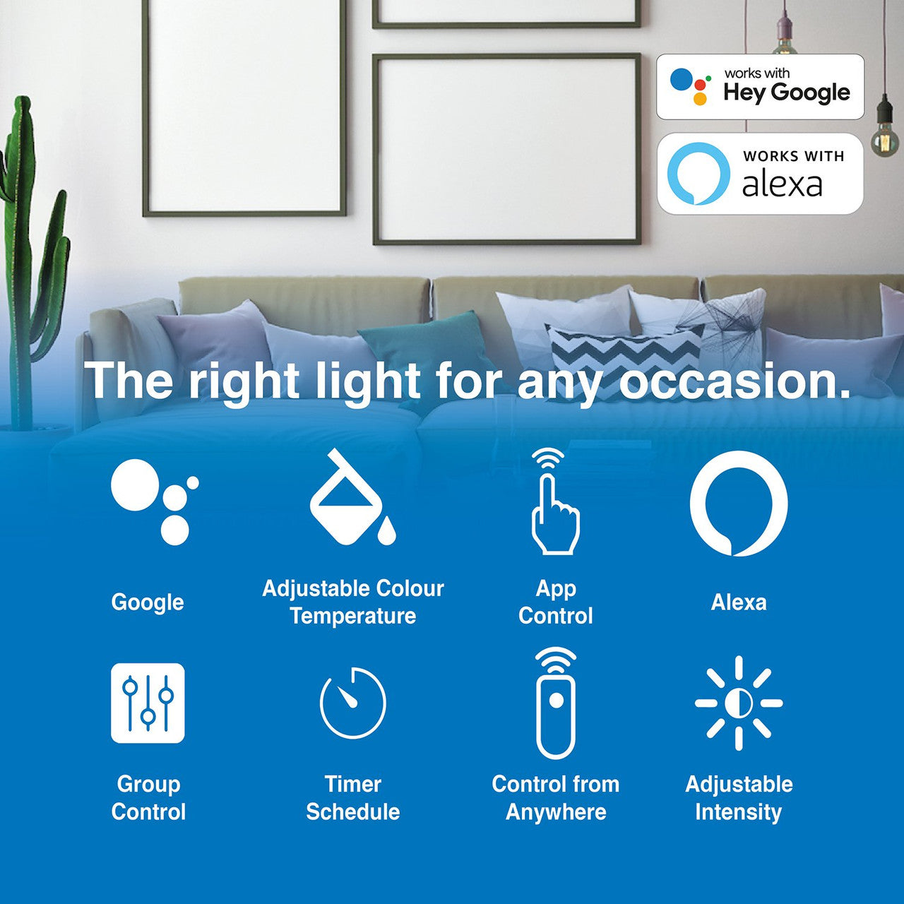 Laser 5W Smart White Bulb E14 - App & Voice Controlled